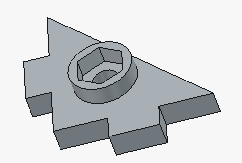 Eckverbinder und Halter für Muttern zur Befestigung des Bodens als Deckel