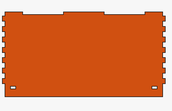 2 x Längsseitenteil