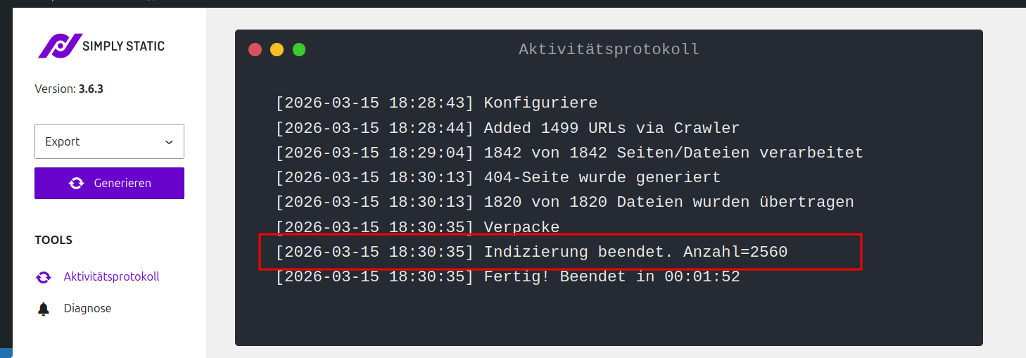 Aktivitätsprotokoll